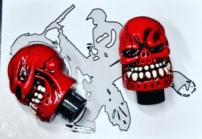 Thumbnail: MK VOODOO SKULL P/V CAPS PAIR