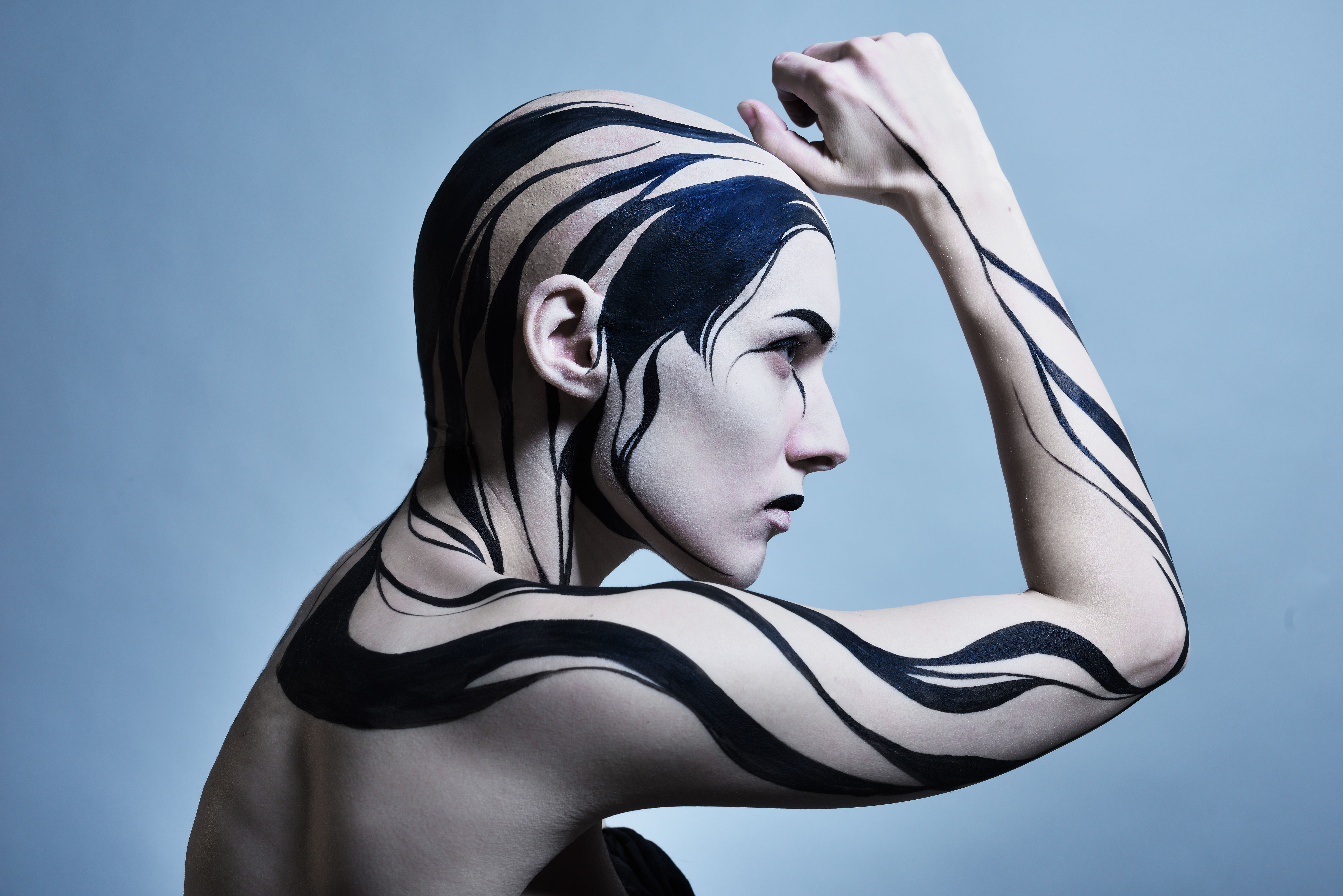 Print Bodypaint Blue