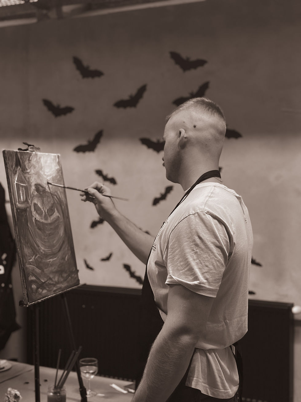 malowanie przy winie krakow 