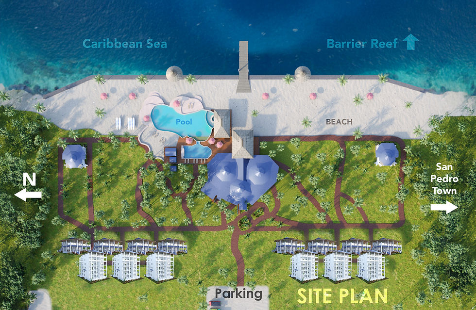 Costa Blu Beach Resort Site Plan 