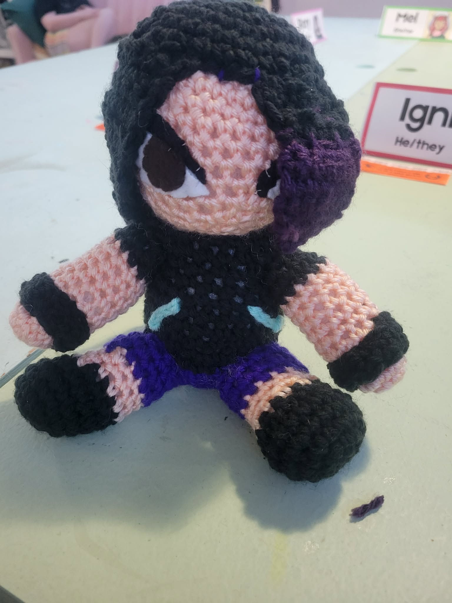Shy French Girl Crochet Pattern - ENG PDF