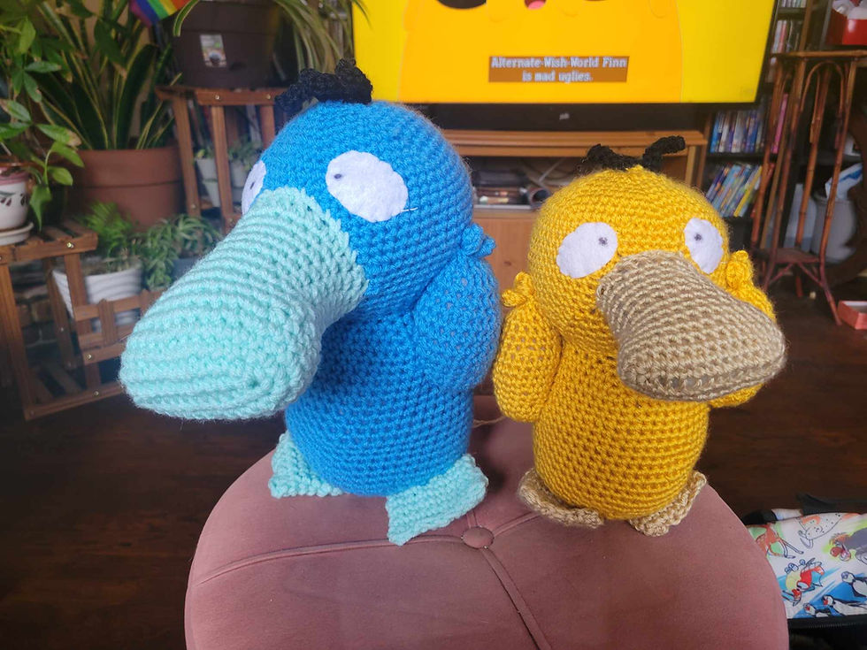 Crocheted Pattern Confusing Confused Duck Crochet Pattern - PDF | Seifer's Stitches