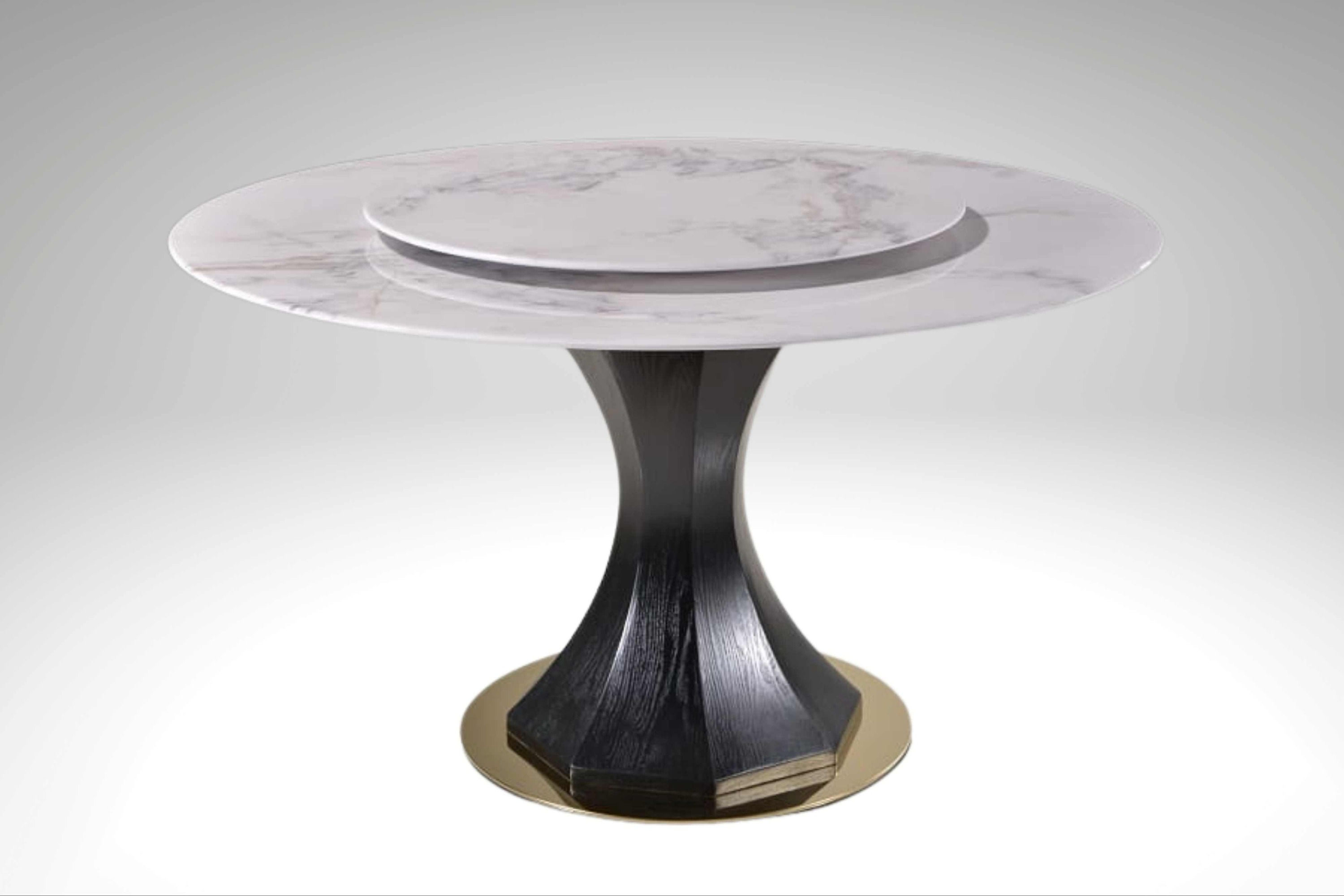T839 Round Marble Dining Table