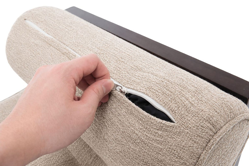 Thumbnail: Raxler Easy Clean Fabric Bench