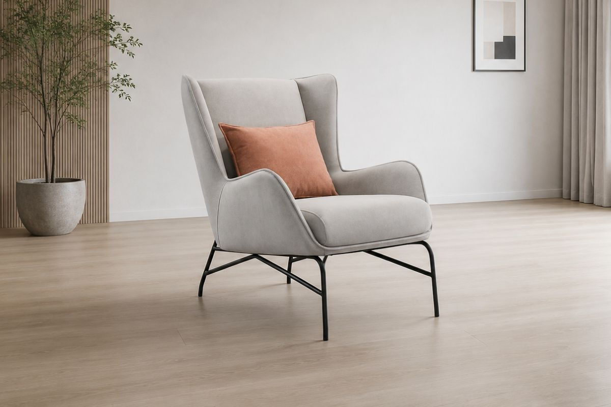 Kriston Easy Clean Fabric Lounge Chair