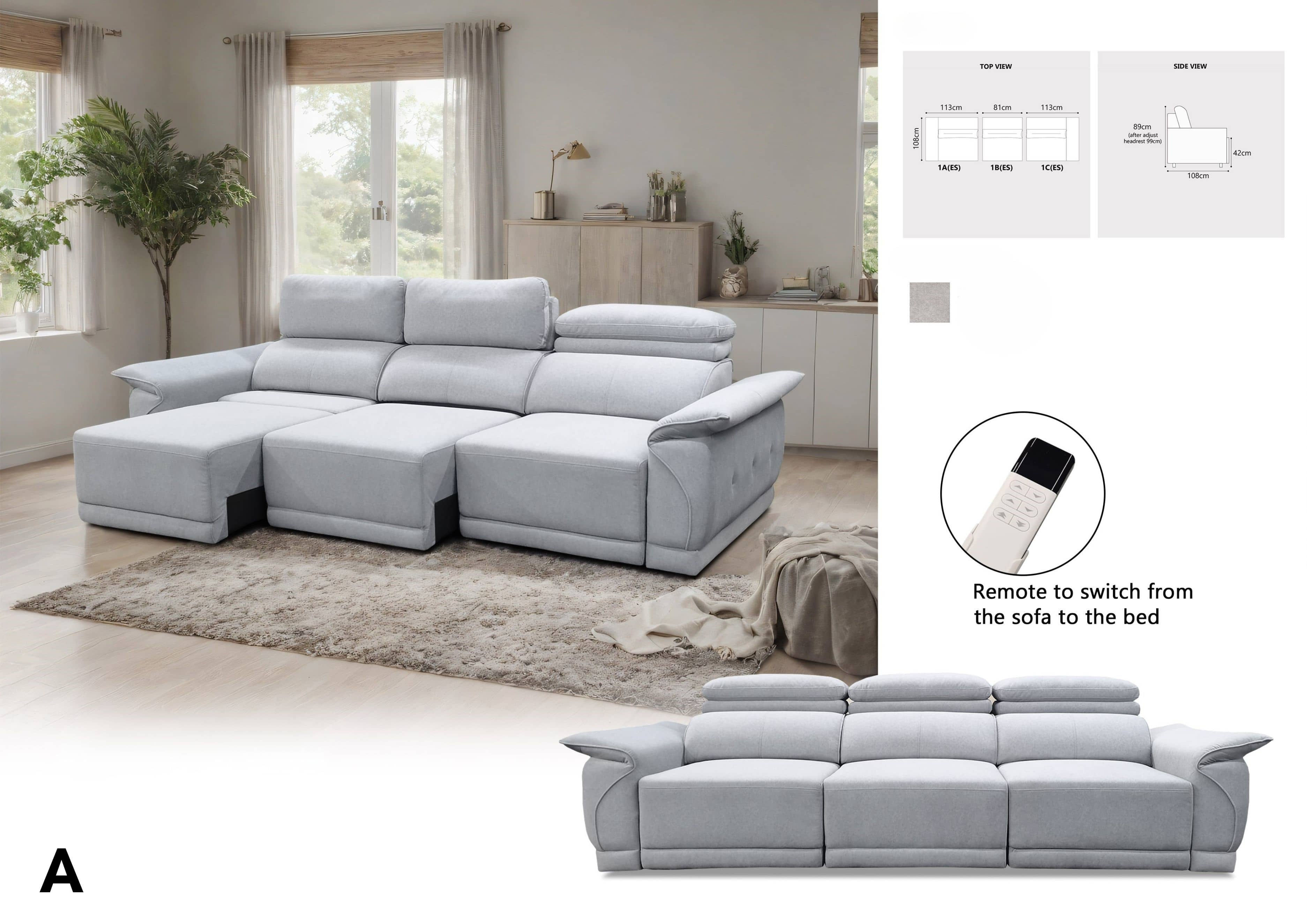 Yama Electric Slide Out Sofa