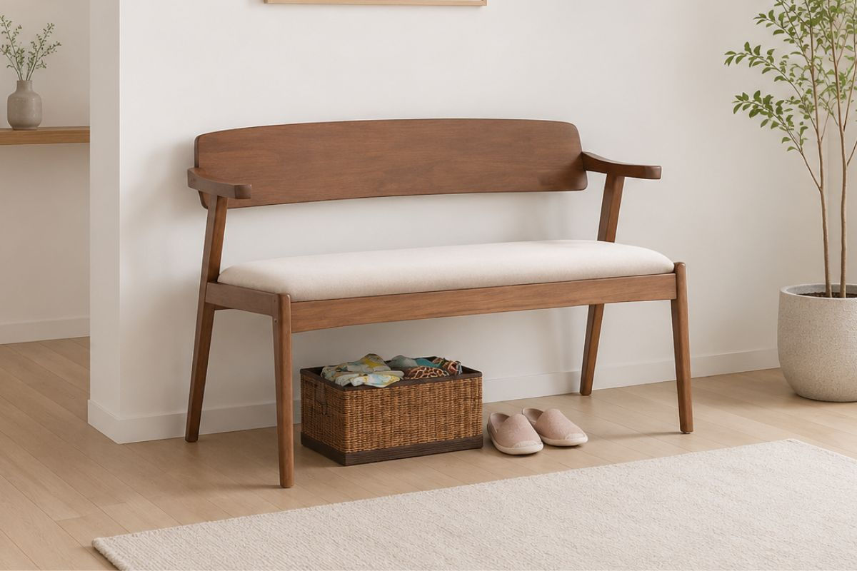 Nornan Bench With Backrest