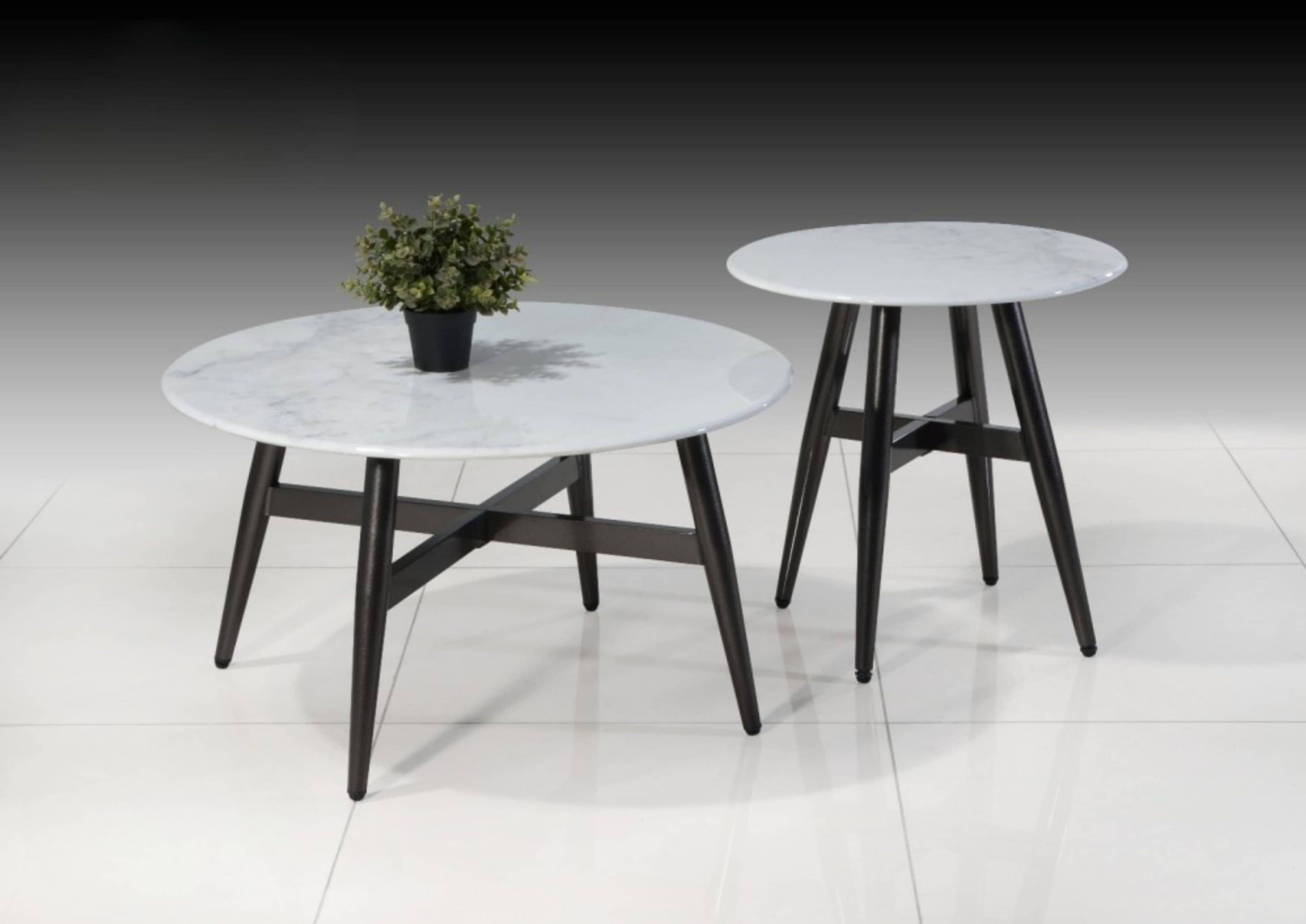 MX2588 Crystal Marble Coffee Table Set