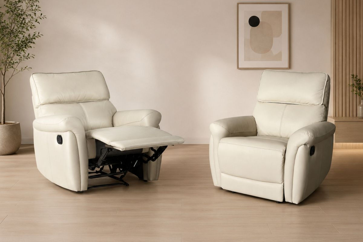 Monroe Cowhide Leather Recliner