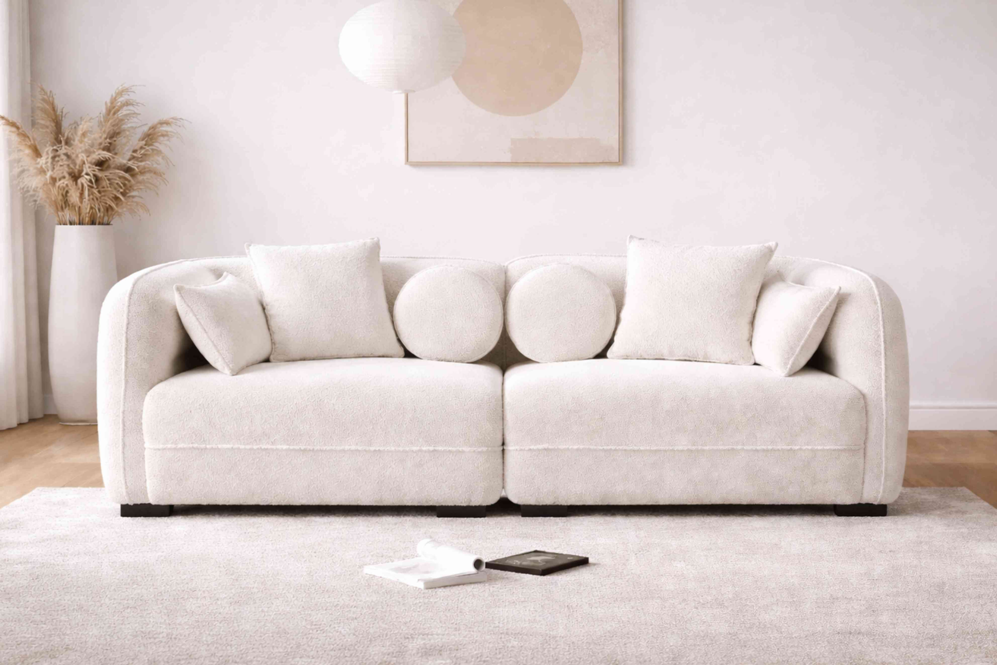 Judd Boucle Fabric Sofa