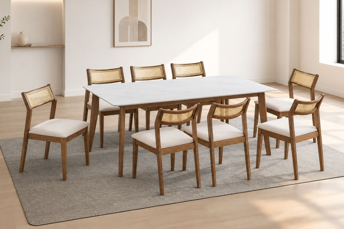 Jon(SMW) Sintered Stone Dining Table Set