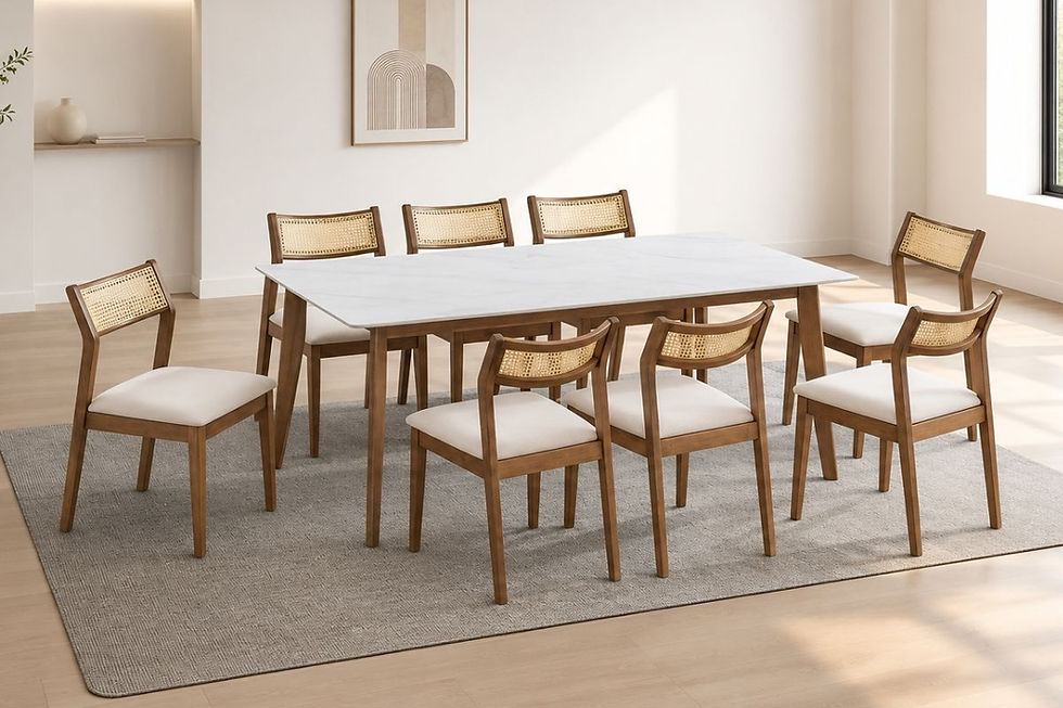 Jon(SMW) Sintered Stone Dining Table Set