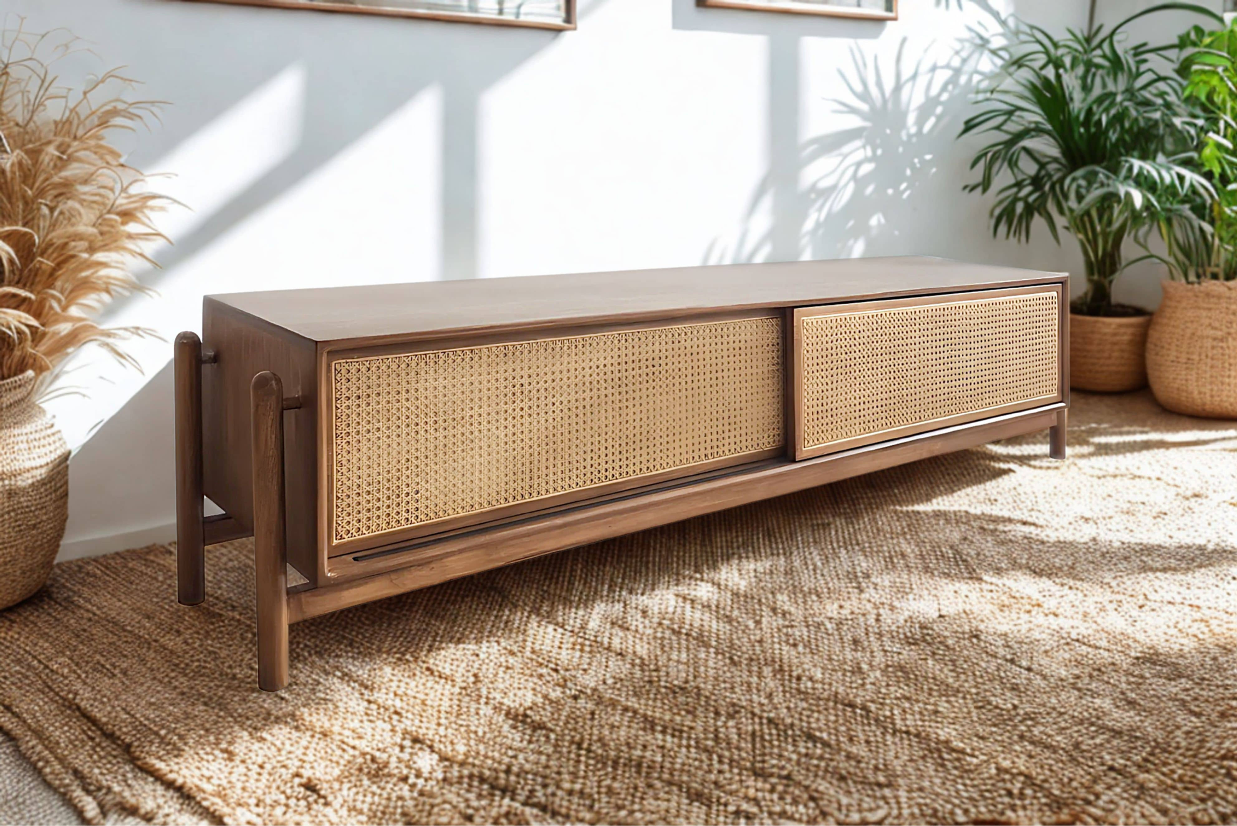 Tossa Rattan TV Cabinet