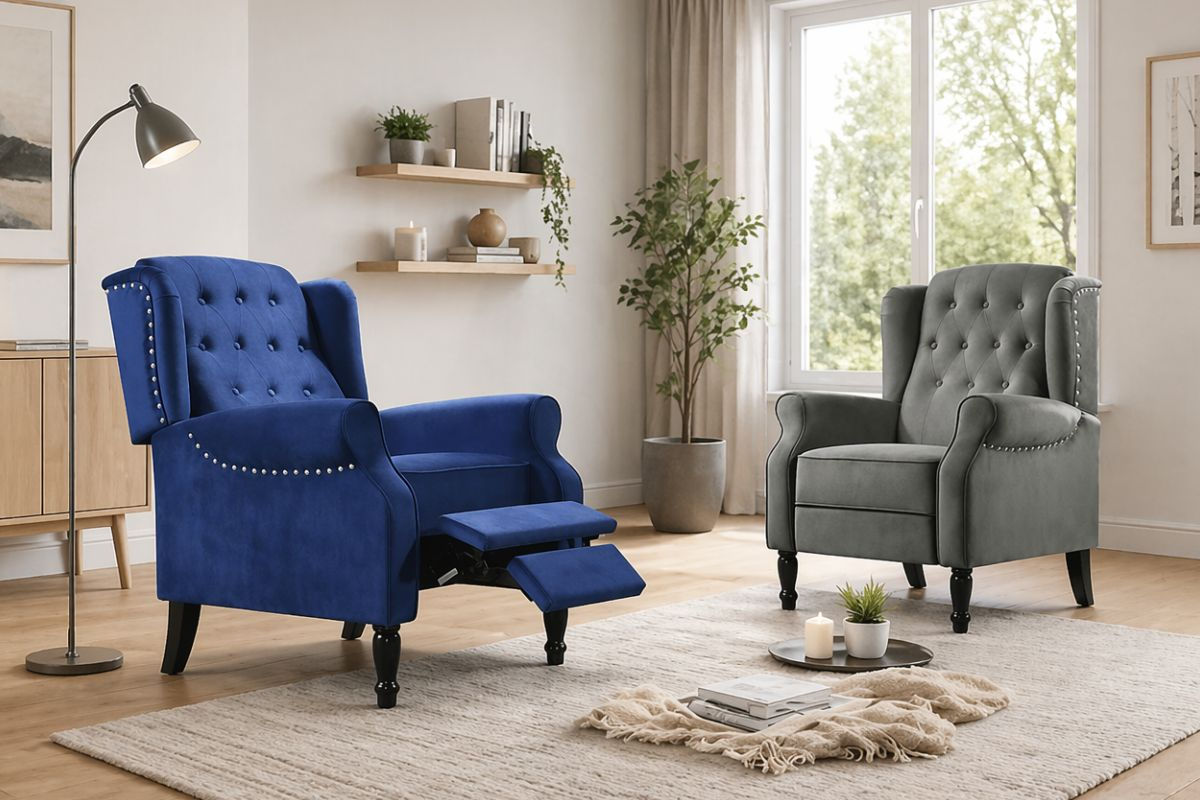 Kimberly Tufted Wingback Recliner