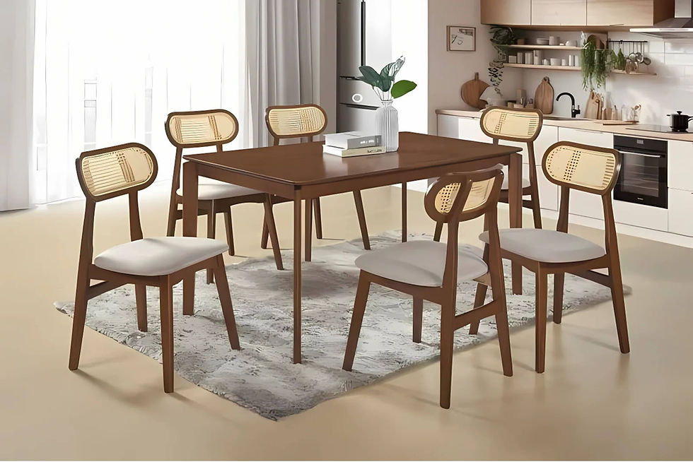 Thumbnail: Himeji Rattan Muji Dining Set