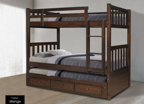 Marina Double Decker Bed With Drawers | Mixhome Design