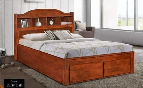 Thumbnail: MX6528 Queen/King Bed Frame With Drawers