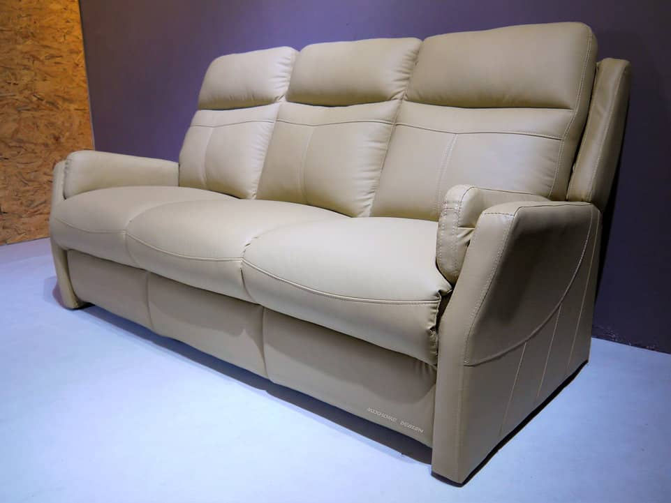 Thumbnail: Carson Cowhide Leather 3 Seater Sofa