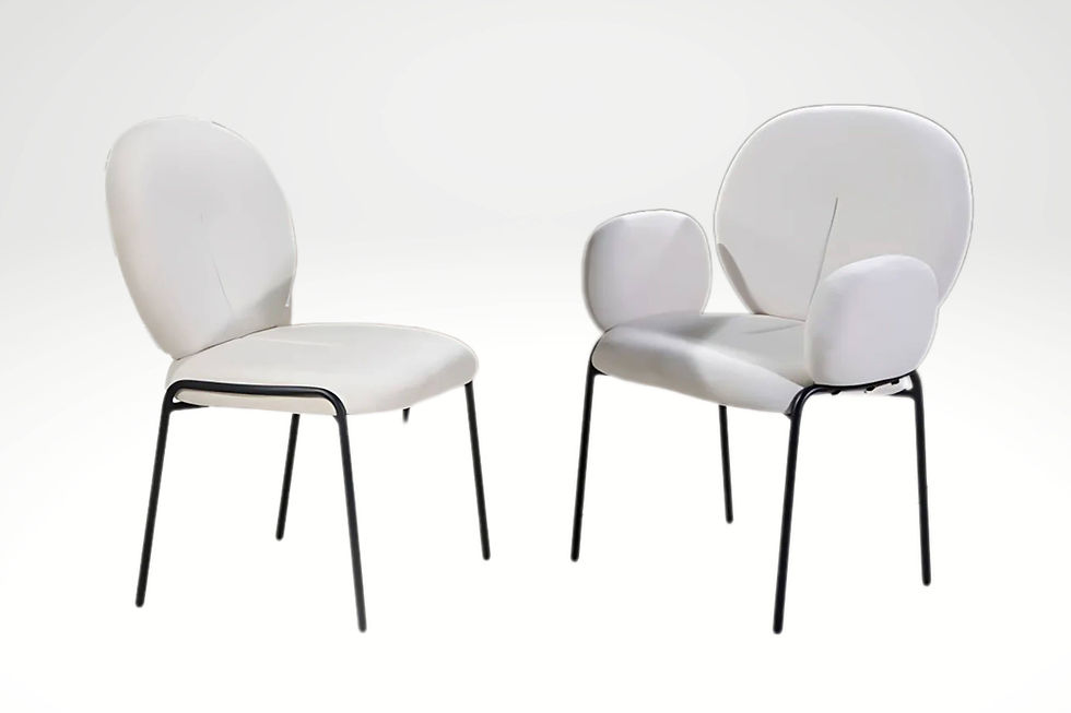 Araz Chenille Fabric Chair