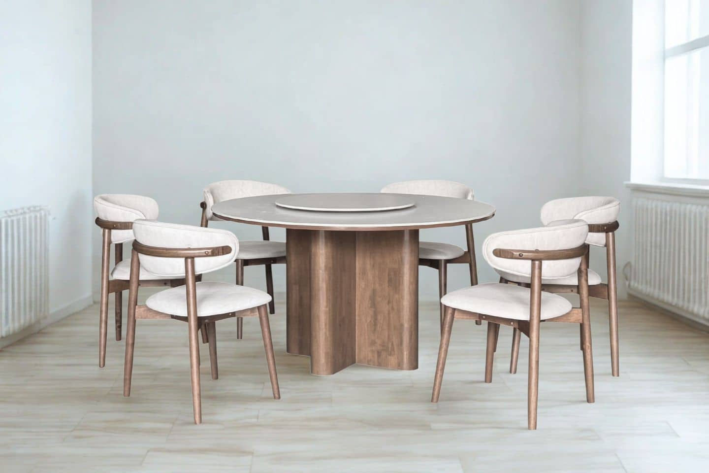 Vince Sintered Stone Dining Set