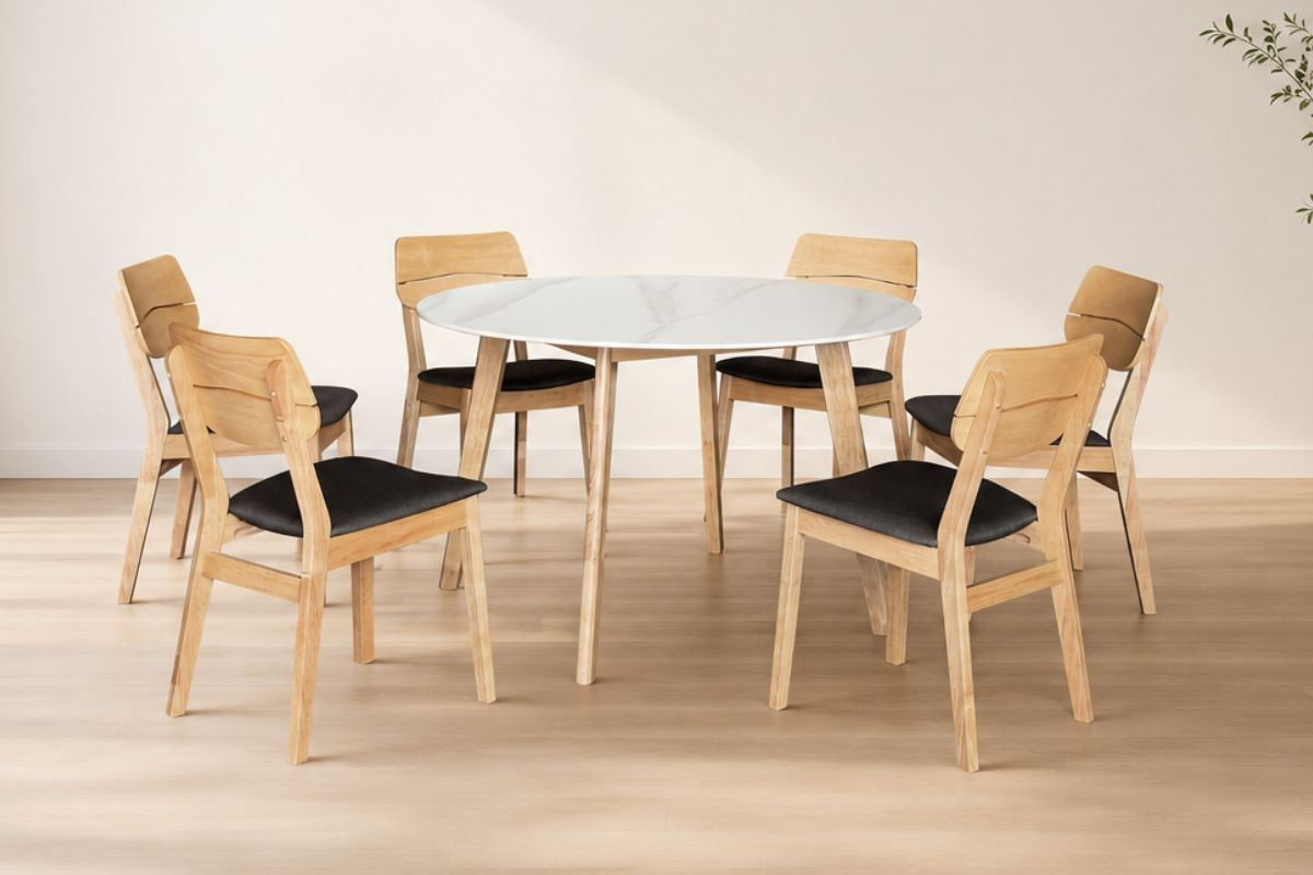 Kakuwa Round Dining Table Set