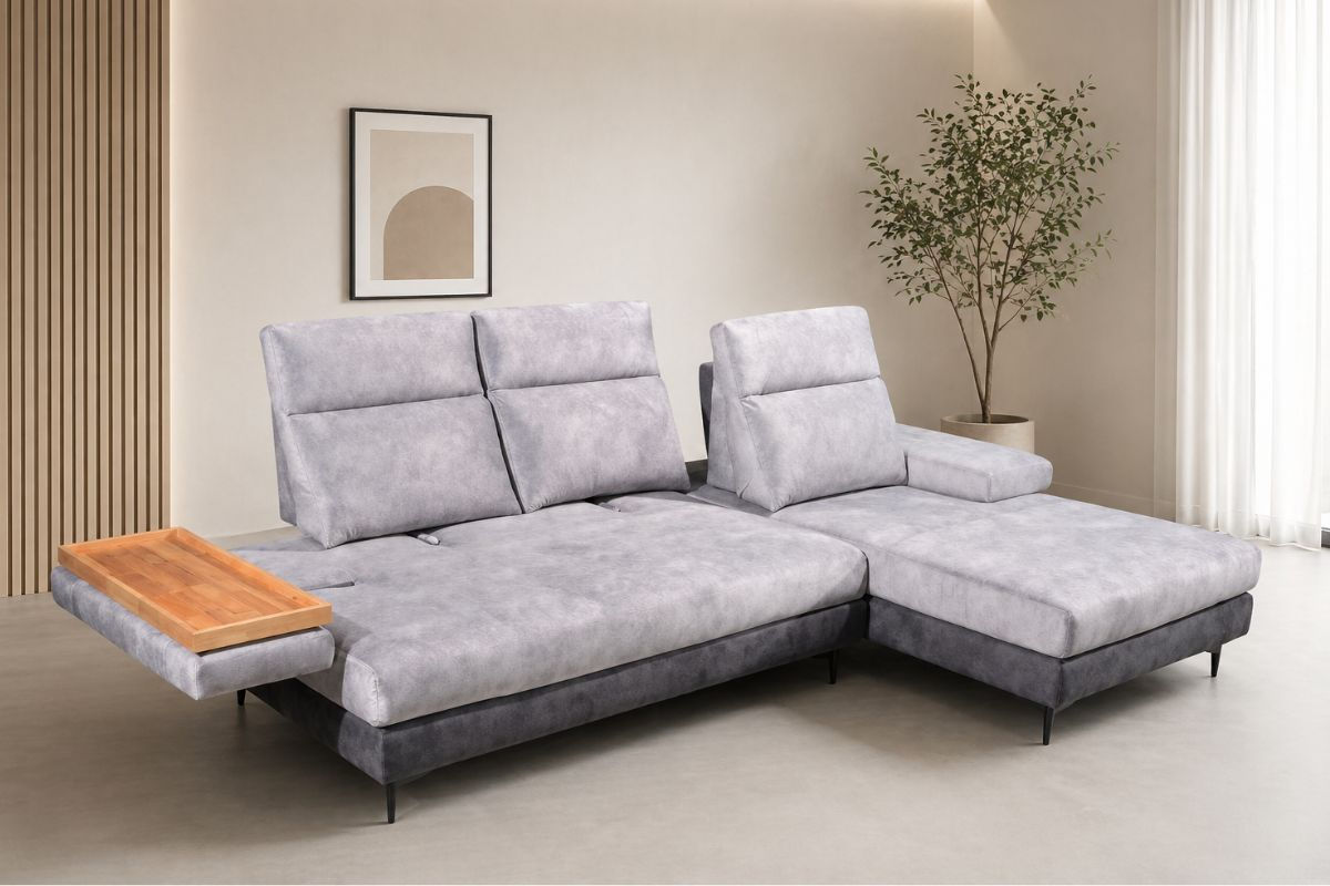Trento Push-Back L-Shape Sofa
