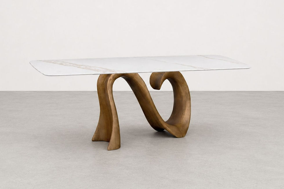 Bianco Sintered Stone Dining Table