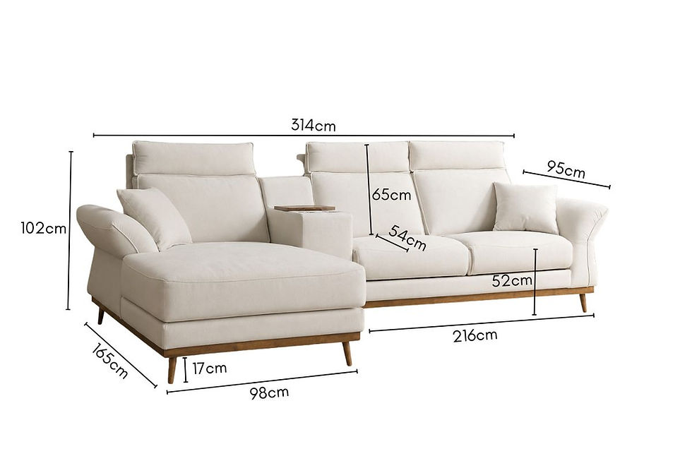 Thumbnail: Hayton L-Shape Sofa With Storage Armrest