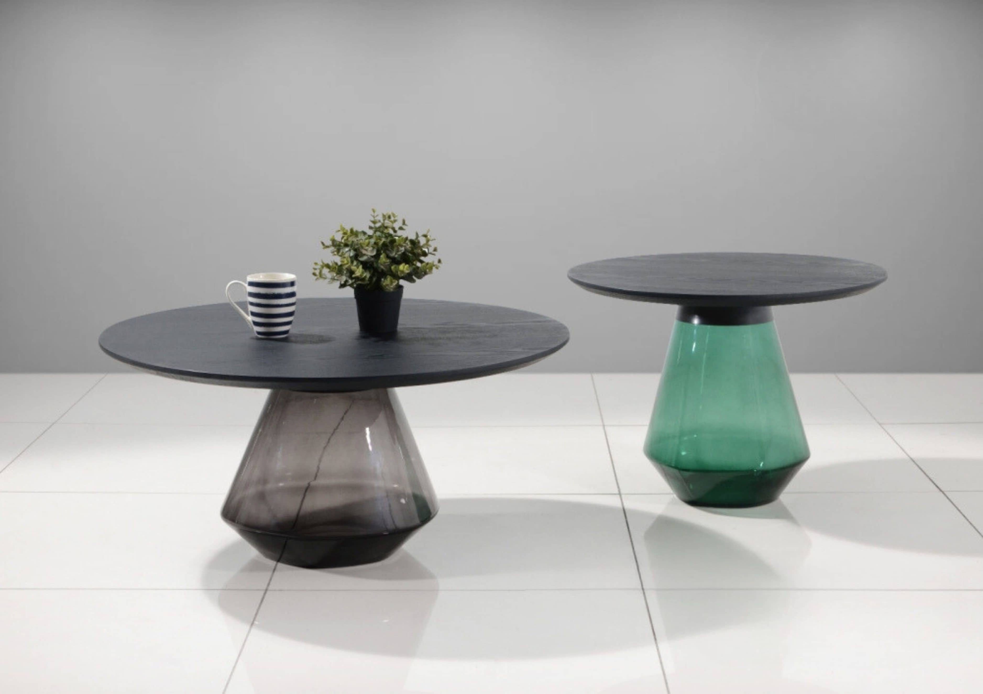 MX101 Acrylic Glass Coffee Table Set