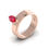 Thumbnail: Marquise Ruby Solitaire Ring