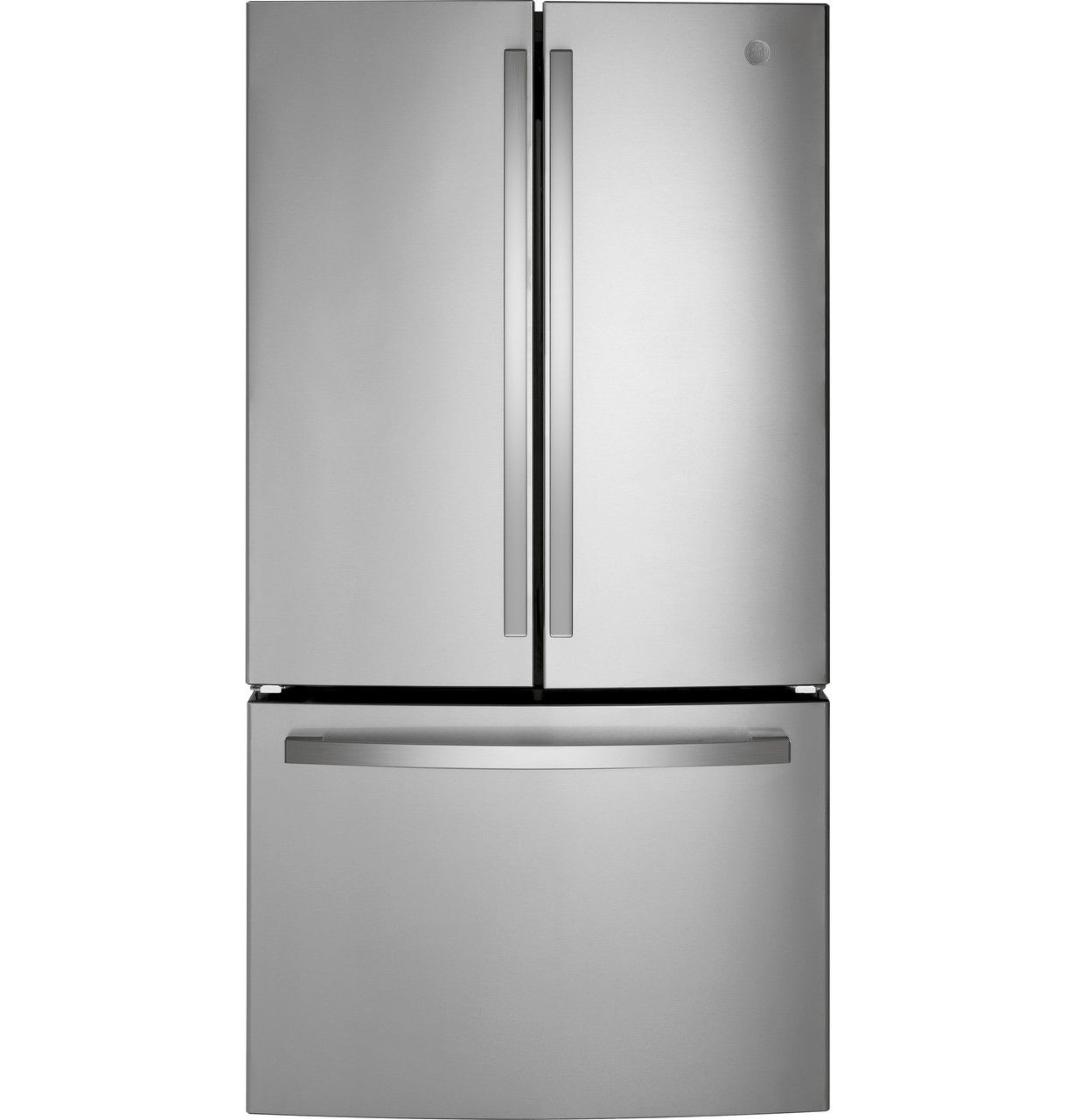 GE® ENERGY STAR® 21.9 pies cúbicos Resistente a huellas dactilares Reparador de puerta francesa de profundidad de mostrador