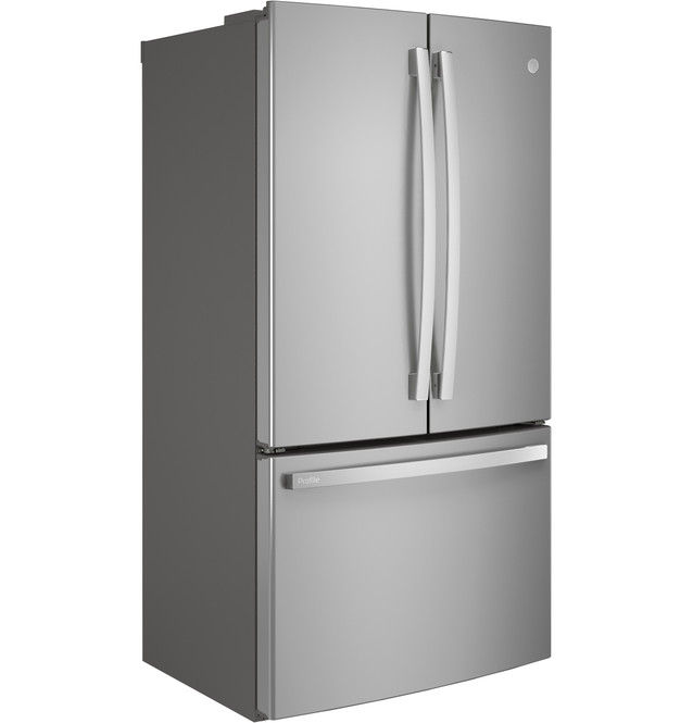 Miniatura: Refrigerador GE Profile™ de 23.1 pies cúbicos, de profundidad estándar y con puertas francesas.