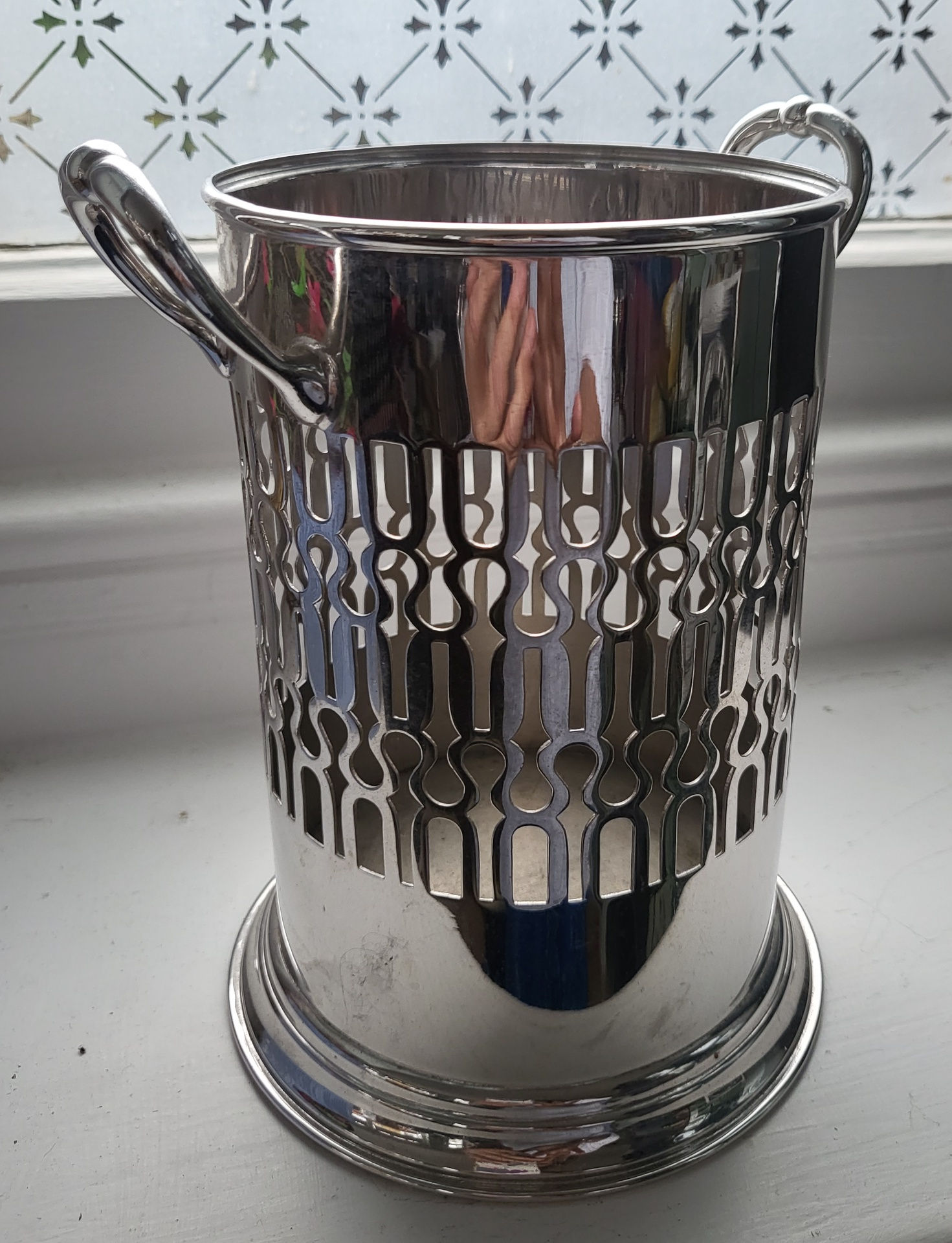 Silver Plated Bottle Stand/Coaster