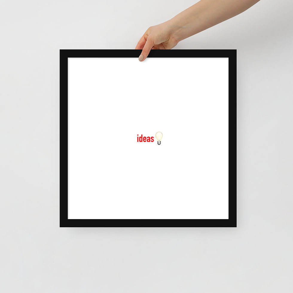 ideas brainstorm board (red)