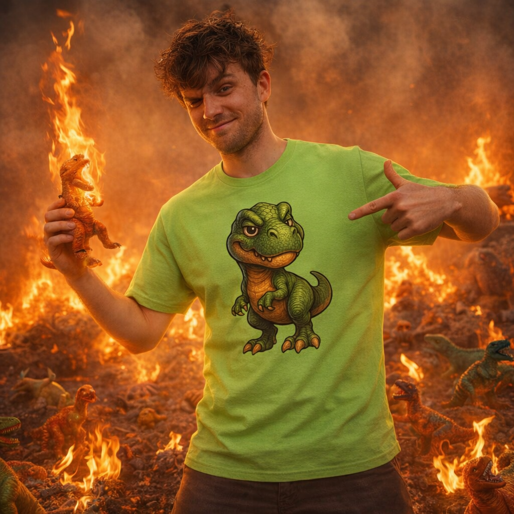 Cheeky Cartoon T-Rex T-Shirt