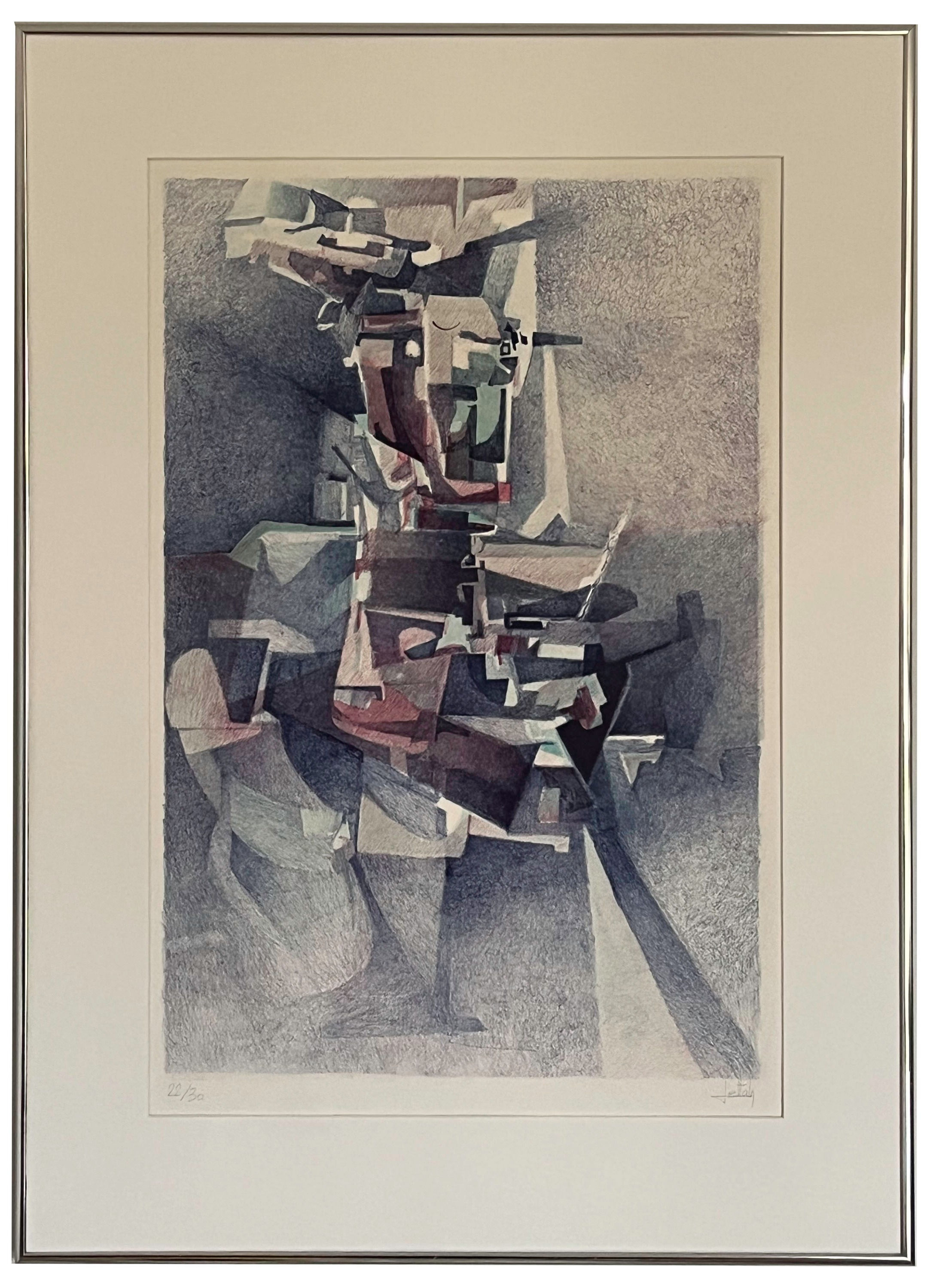 Jacques Fettah Frankrike (1961) Färglitografi 22/30