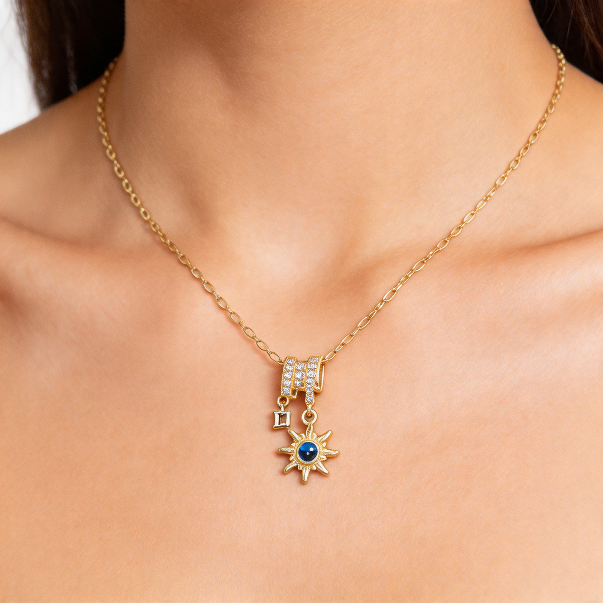 Çelik Charm Kolye