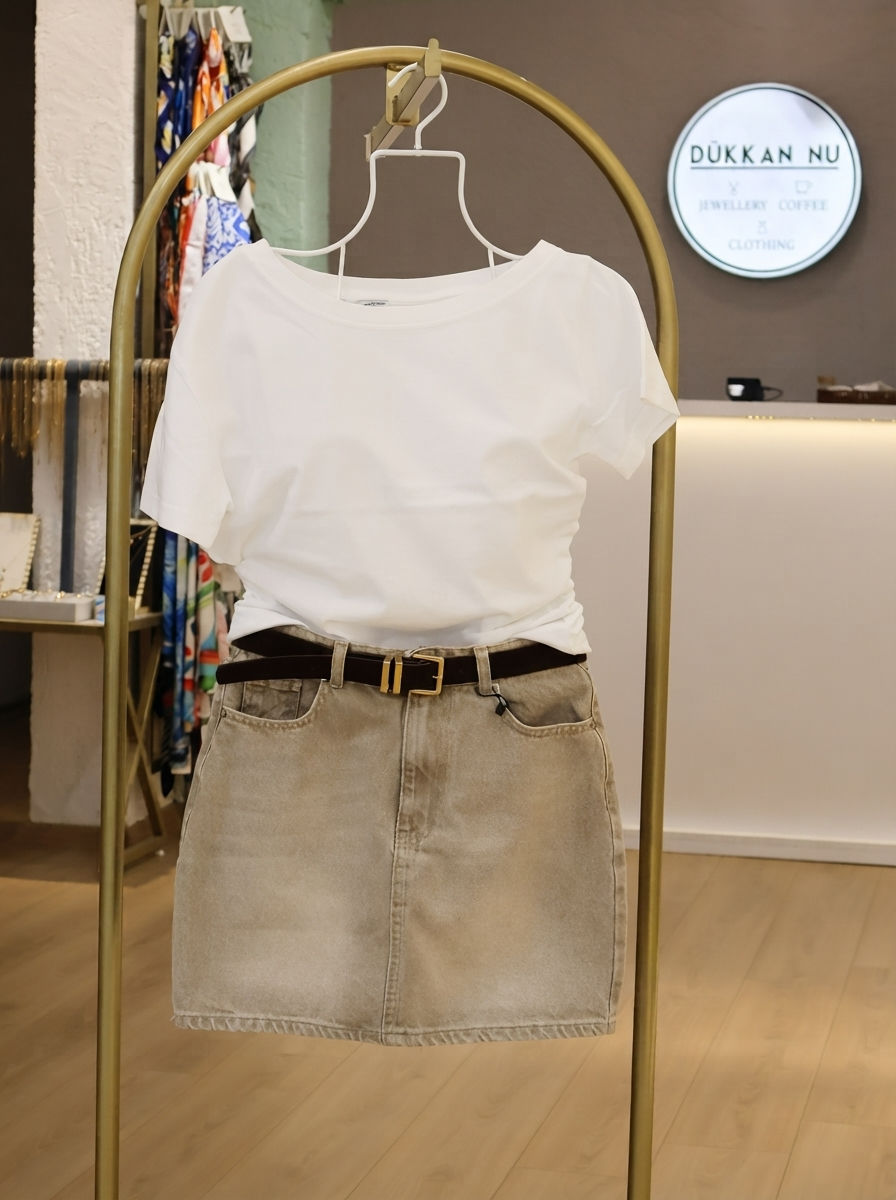 Kayık Yaka Tshirt