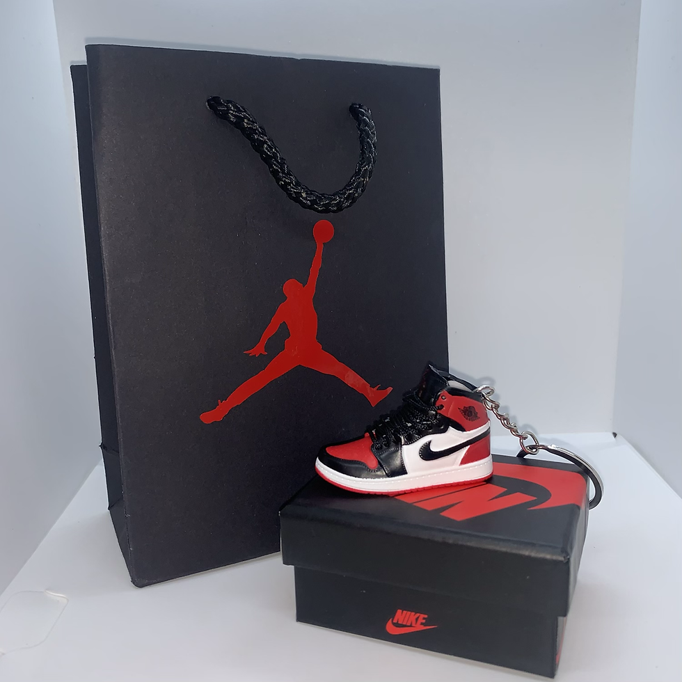 Jordan 1 Bred Toe Keyring