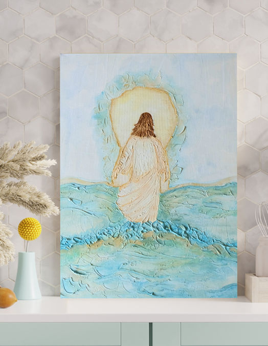 peinture jésus, jésus,peinture 3D