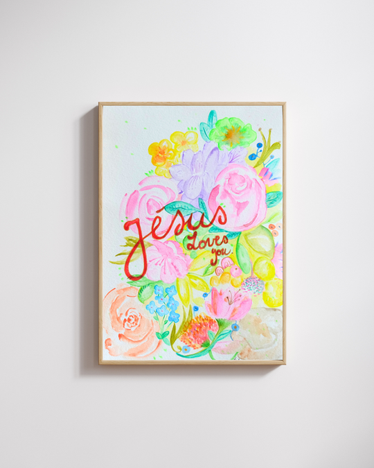 affiche jésus, affiche déco, affiche chrétienne