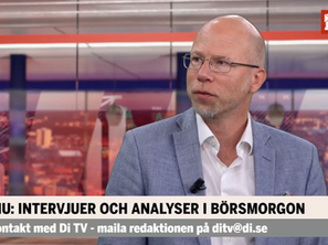 Mattias Eriksson kommenterar aktiemarknaden i dagens Börsmorgon