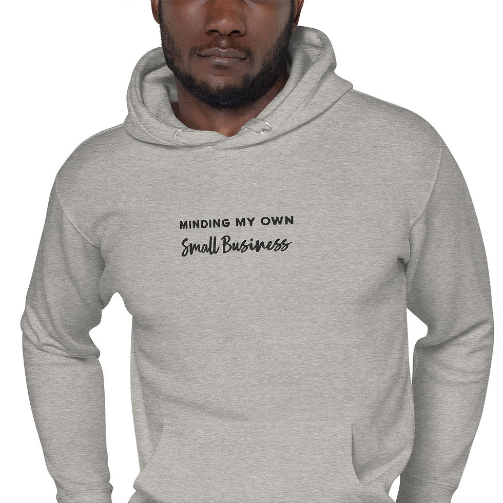 Thumbnail: "Minding My Own Small Business" Unisex Hooded Sweatshirt 