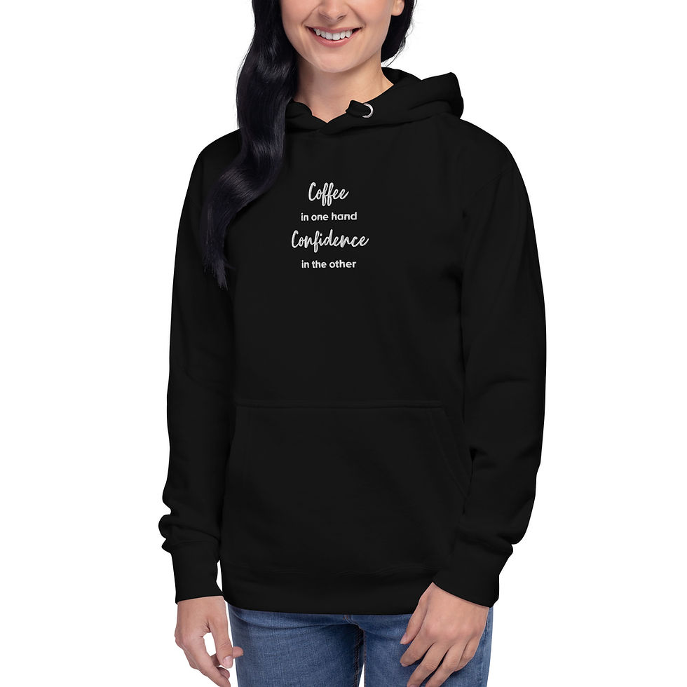 Miniatura: "Coffee in One Hand Coffee in the Other" Unisex Hooded Sweatshirt