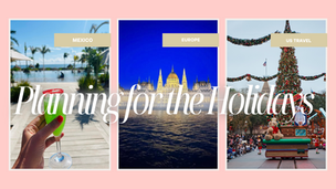 Planning travel for the holidays blog post cover