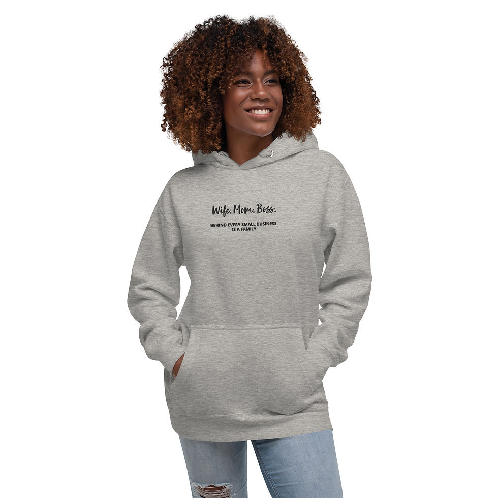 Miniatura: "Wife. Mom. Boss." Hooded Sweatshirt