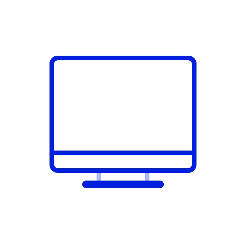 Animated graphic of megaphone on computer screen
