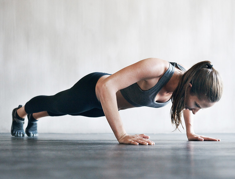Girl Doing Push-Ups