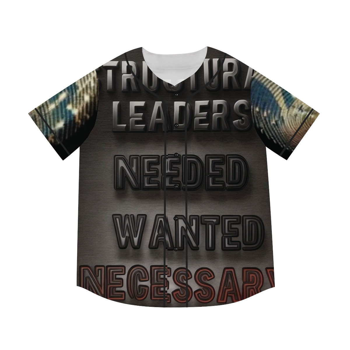 BlackCatalyst100 Structural Leadership Wanted/Needed Men's Baseball Jersey