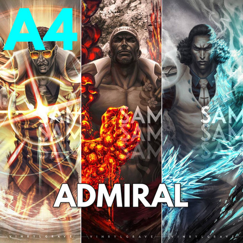 A4 ADMIRAL One Piece artstore